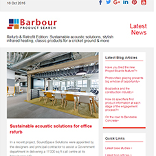 Refurb & Retrofit Edition: Sustainable acoustic solutions, stylish infrared heating, classic products for a cricket ground & more